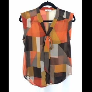 Color Block Blouse